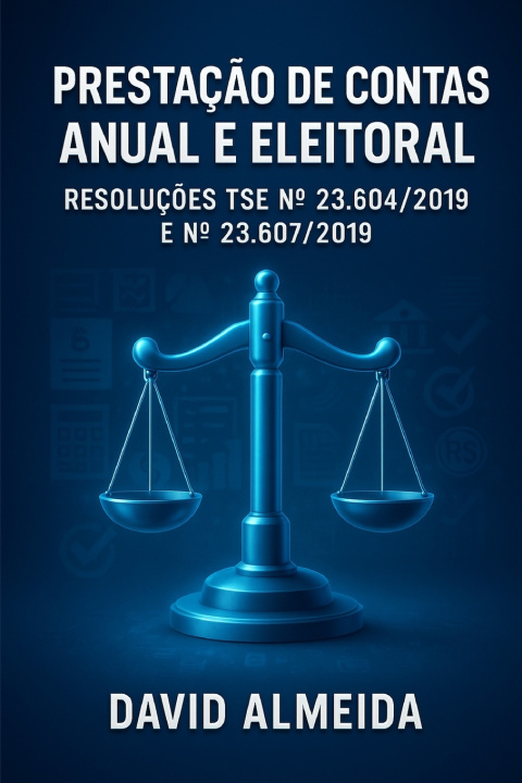 Książka Prestação de Contas Anual e Eleitoral David Almeida