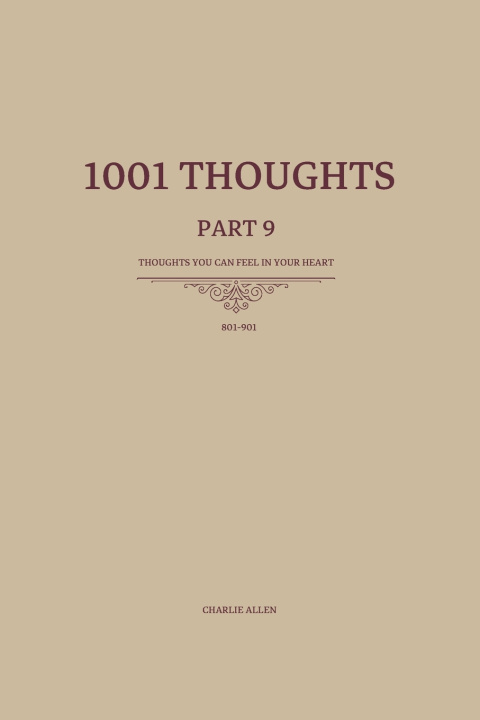 Kniha 1001 Thoughts Charlie Allen