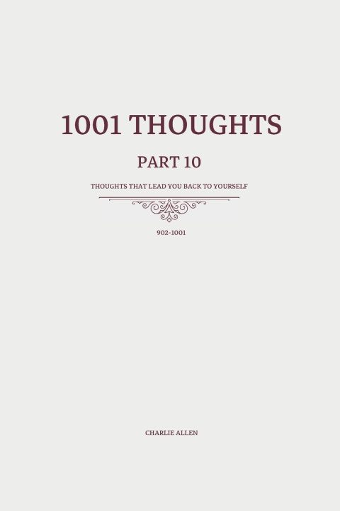 Kniha 1001 Thoughts Charlie Allen