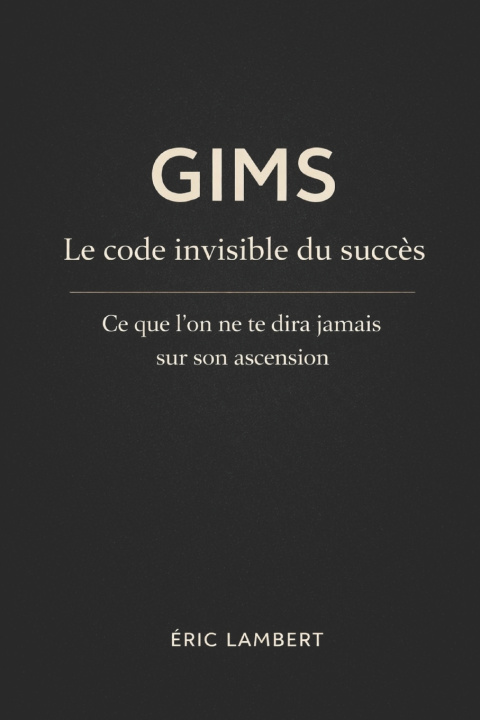 Kniha Gims - Le Code Invisible du Succès ERIC LAMBERT