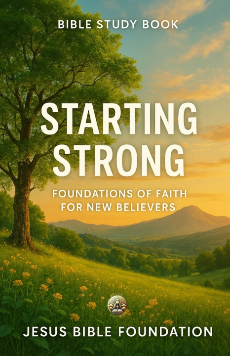 Livro Bible Study Book Starting Strong Jesus Bible Foundation