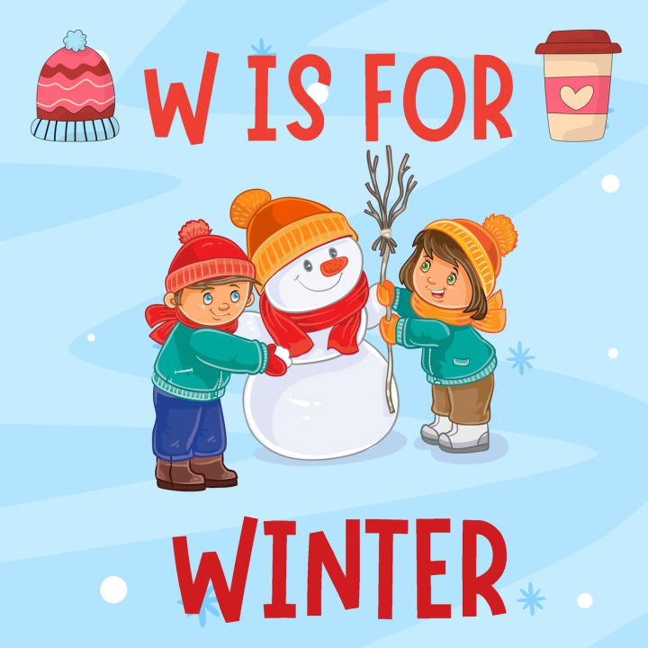 Knjiga W is For Winter Coloring Heaven