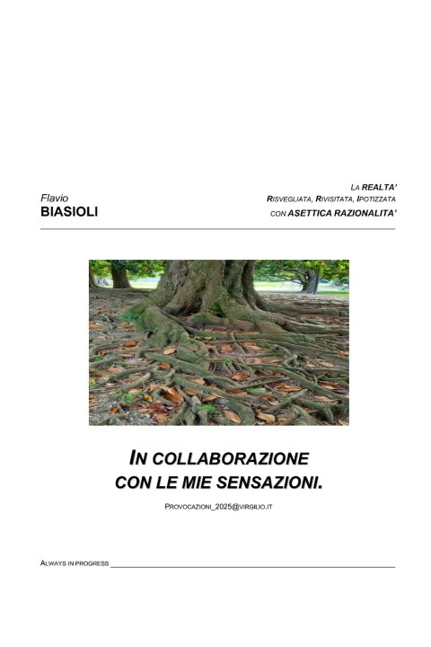 Kniha In collaborazione con le mie sensazioni Flavio Mario Biasioli