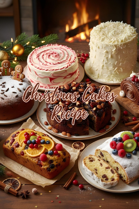 Kniha Christmas Cakes Recipe Book Johnson 143
