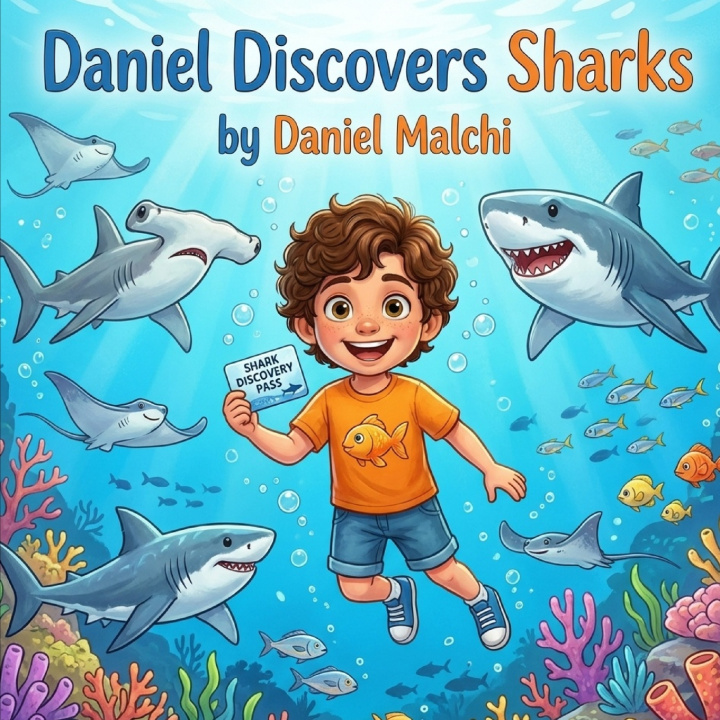 Kniha Daniel Discovers Sharks Daniel Malchi