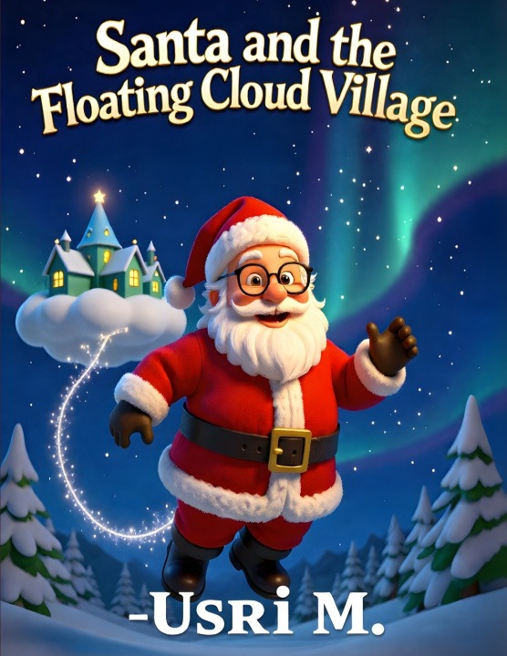 Kniha Santa and the Floating Cloud Village Usri M.