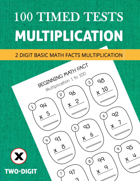 Kniha 2 Digit Multiplication Math Practice Utor Etau