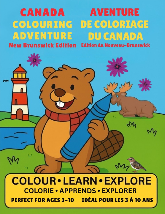 Kniha New Brunswick Colouring Adventure (EN/FR) April Hicks