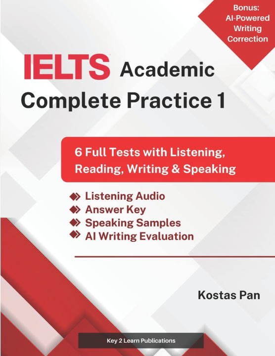 Knjiga IELTS Academic Complete Practice 1 Kostas Pan