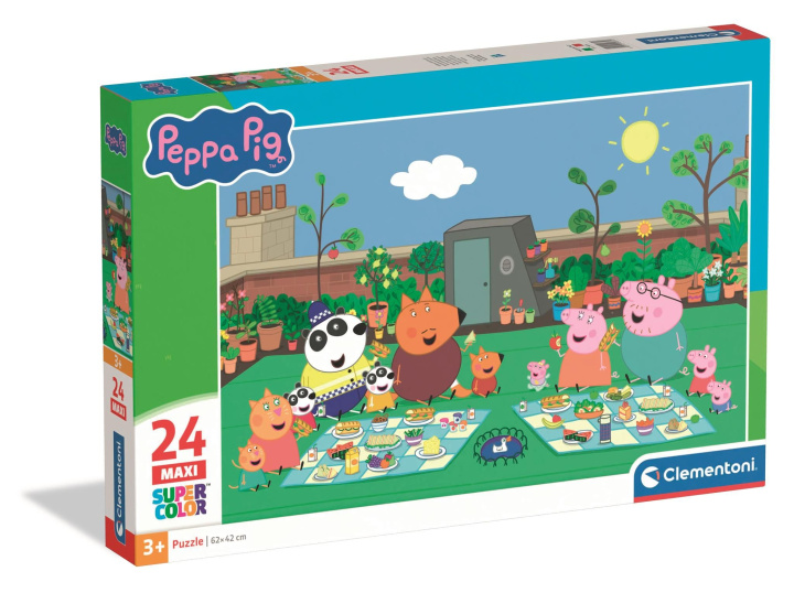 Spiel/Spielzeug Puzzle 24 elementów. Maxi. Super kolor. Peppa Pig 