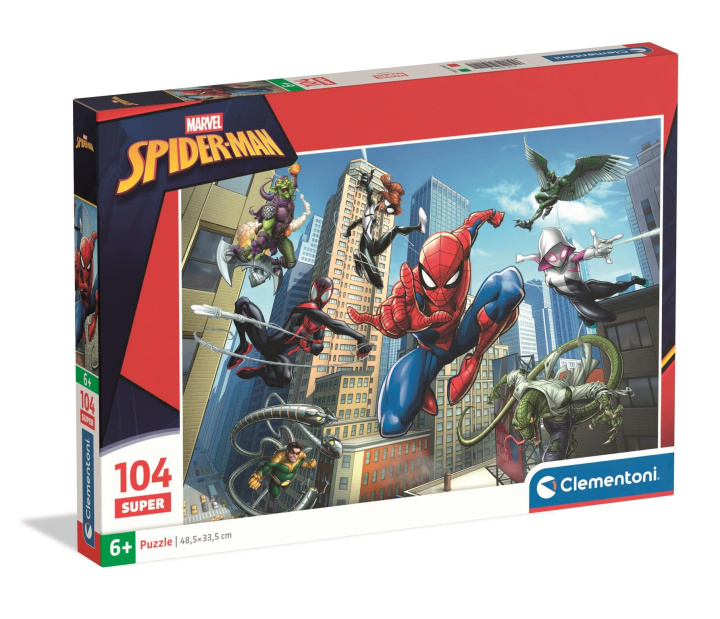 Książka Puzzle Super 104 elementów. Spider-Man 