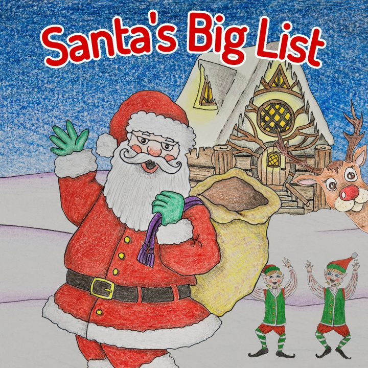 Boek Santa's Big List Peter Freeth