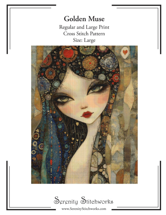 Knjiga Golden Muse Cross Stitch Pattern - Large Size Edition Carmen Wolf