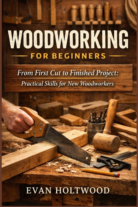 Kniha Woodworking for Beginners Evan Holtwood
