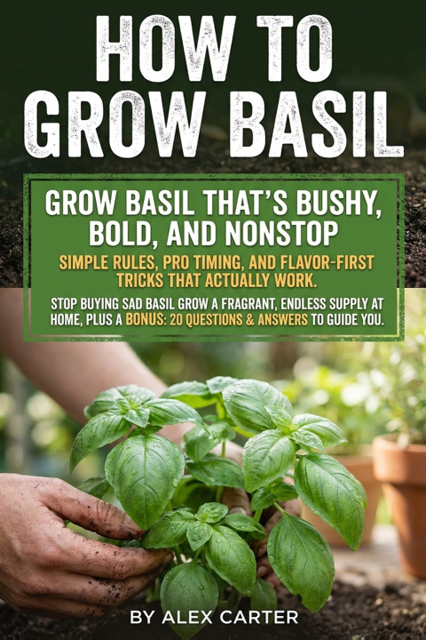 Kniha How to Grow Basil Alex Carter