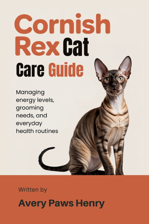 Kniha Cornish Rex Cat Care Guide Avery Paws Henry