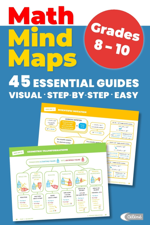 Kniha MATH MIND MAPS Grades 8-10 Céléné