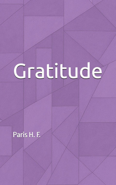 Knjiga Gratitude Paris H. F.