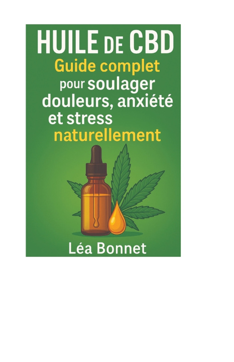 Kniha Huile de CBD Léa Bonnet