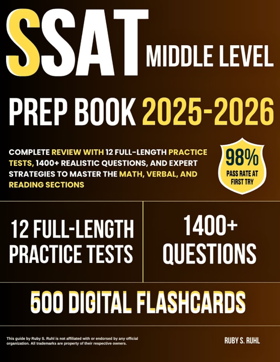 Knjiga SSAT Middle Level Prep Book 2025-2026 Ruby S. Ruhl