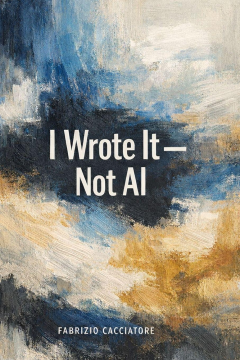 Livro I Wrote It - Not AI fabrizio cacciatore