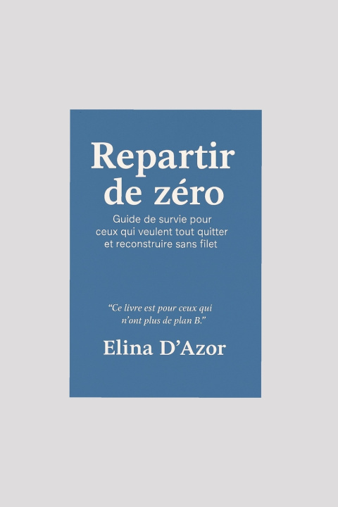 Book Repartir de zéro Elina D'Azor