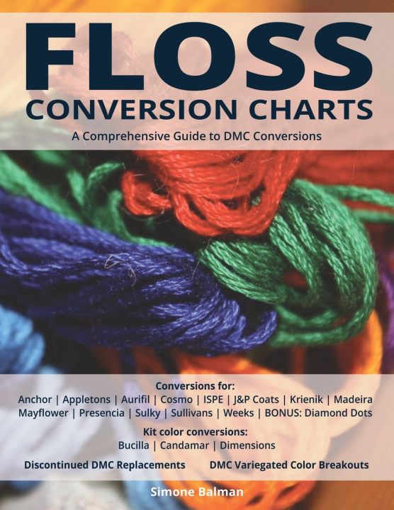 Könyv Floss Conversion Charts 2025 Simone Balman