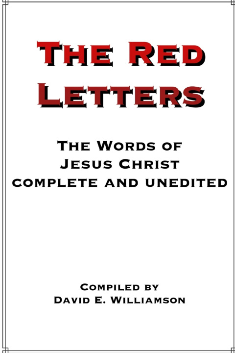 Kniha The Red Letters David E. Williamson