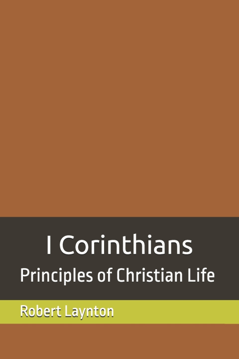 Kniha I Corinthians Robert Laynton