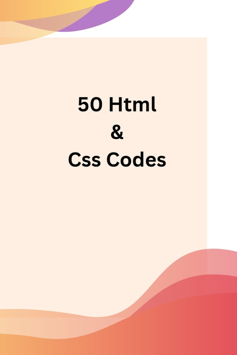 Könyv 50 free html and css coding Nayan Prajapati