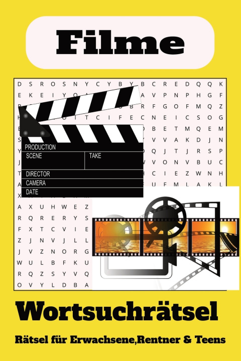 Kniha Wortsuchrätsel zum Thema Filme MRC Wörträtselbücher