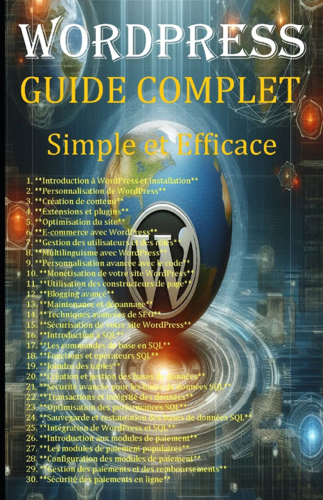 Kniha WordPress GUIDE COMPLET Simple et Efficace Digital Market