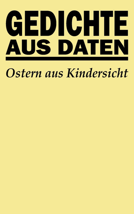 Kniha Gedichte aus Daten KURT EMMERICH