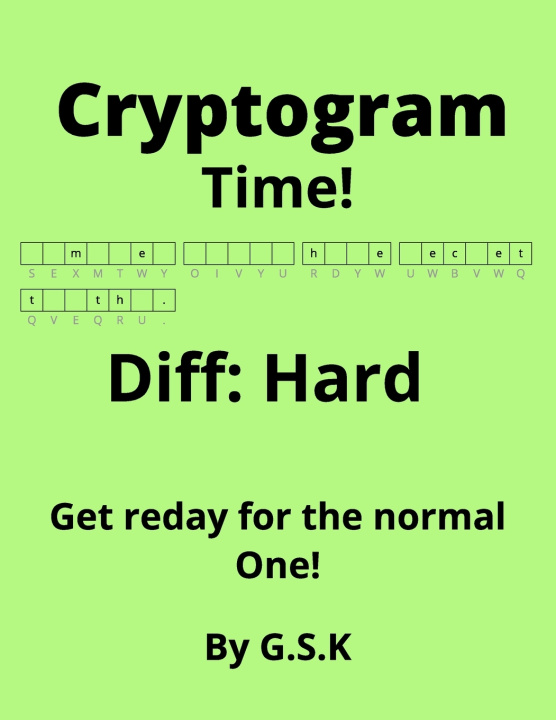 Könyv Crytpogram Time! Diff Gavin S Khatkar