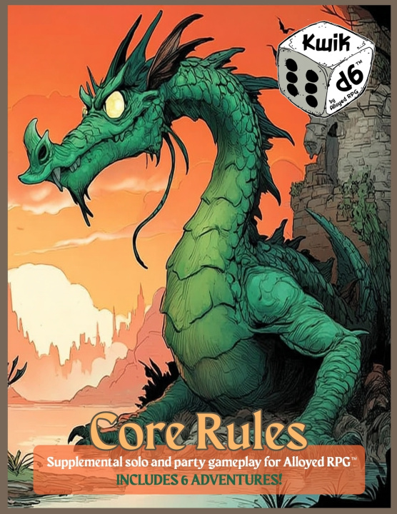 Könyv Kwik D6™ Core Rules Steve Lorch
