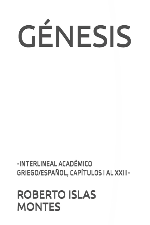 Kniha GÉNESIS ROBERTO ISLAS MONTES