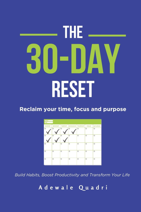 Kniha The 30 day Reset Adewale Quadri