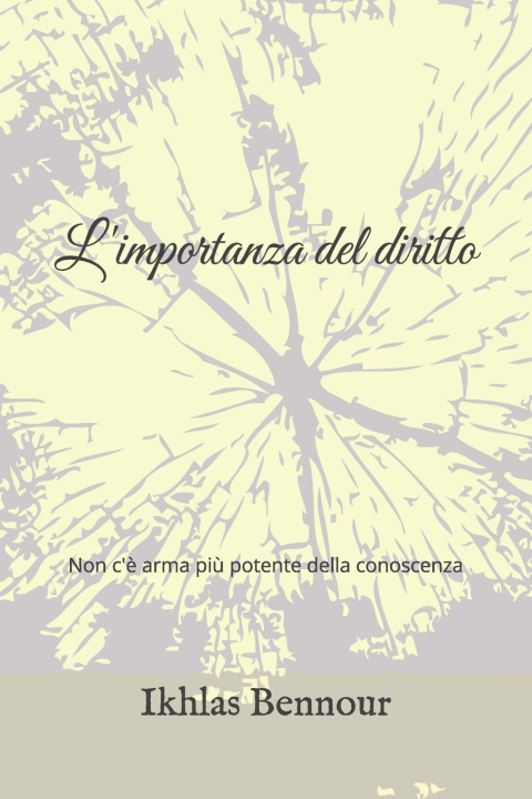 Kniha L'importanza del diritto Ikhlas Bennour