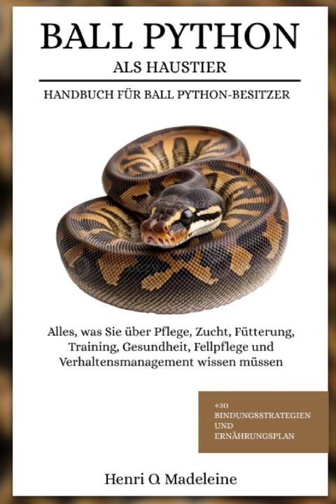 Kniha BALL PYTHON ALS HAUSTIER - HANDBUCH FÜR BALL PYTHON-BESITZER Henri O. Madeleine