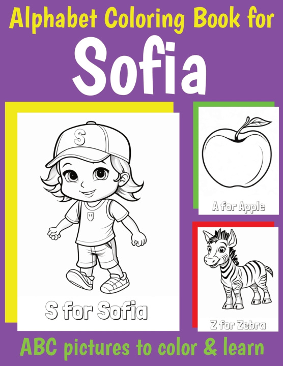 Kniha ABC Coloring Book for Sofia My Little Book Of