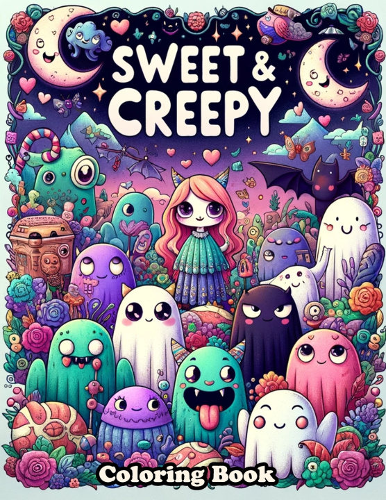 Kniha Sweet & Creepy Coloring Book Lance Kim Art