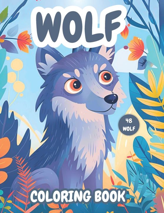 Kniha Wolf Coloring Book Max Anban