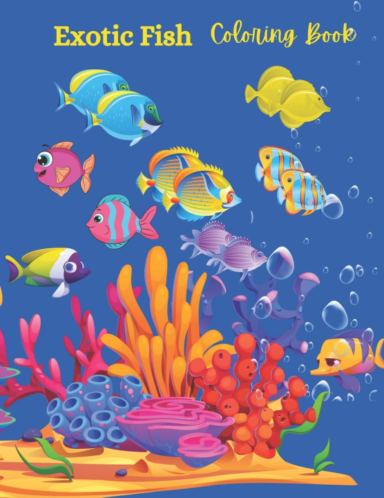 Kniha Exotic Fish Coloring Book Positive Elements Designs