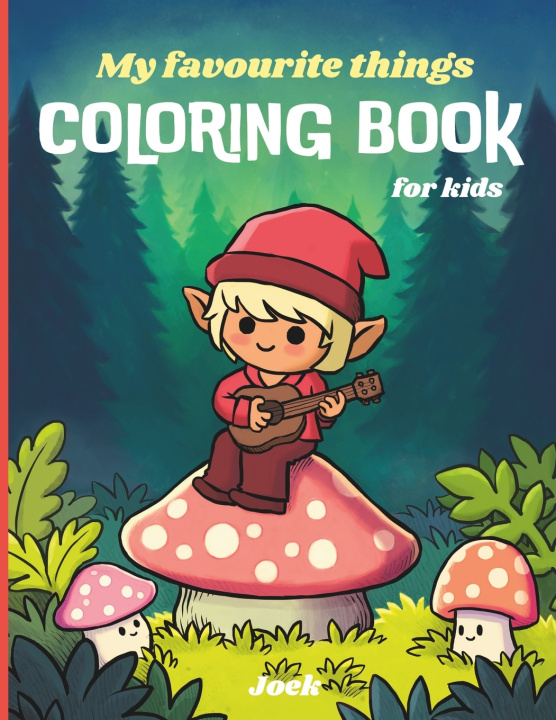 Kniha My favourite things COLORING BOOK for kids Kokoroko Books