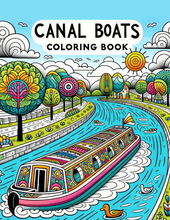 Kniha Canal Boat Coloring Book Marianne Rivera Art
