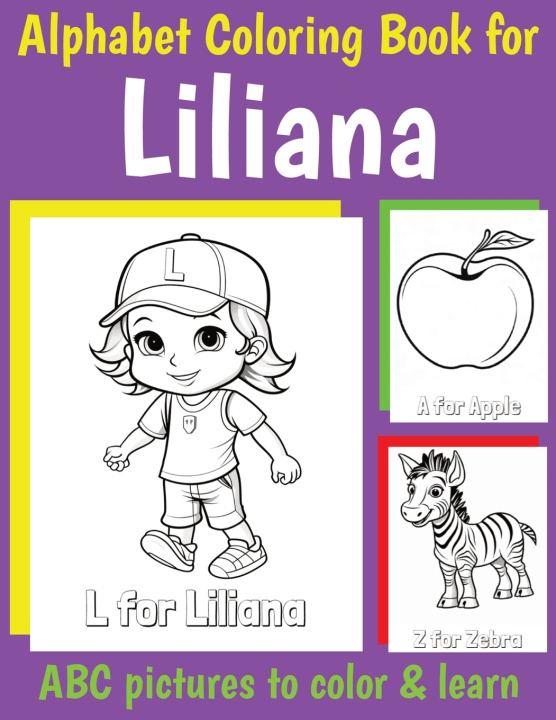 Kniha ABC Coloring Book for Liliana My Little Book Of