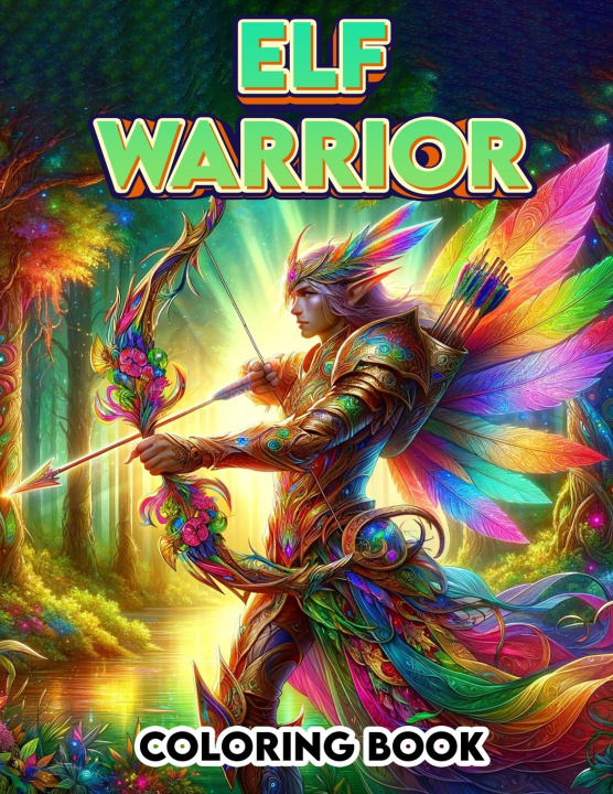 Kniha Elf Warrior Coloring Book Shawn Chambers Art