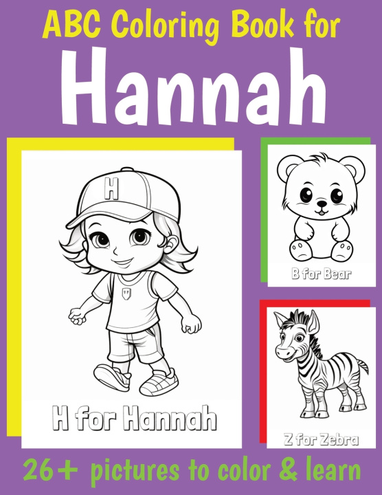 Kniha ABC Coloring Book for Hannah My Little Book Of