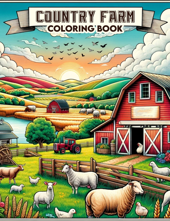 Kniha Country Farm Coloring Book Faith White Art