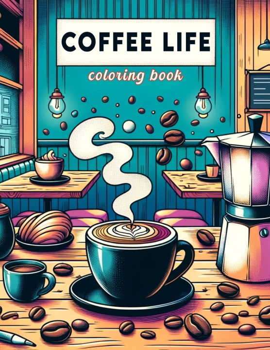 Kniha Coffee Life Coloring Book Virginia Paul Art